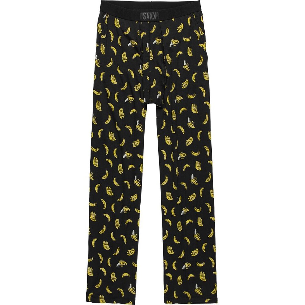 Saxx Sleepwalker sleep pants size Medium, Black Bananas, ballpark pouch pajamas